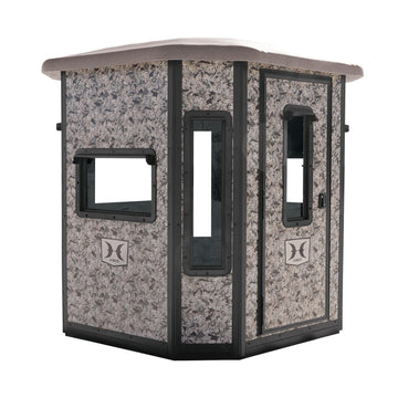 Hawk Office Box Blind exterior shows durable steel construction for lasting reliability.