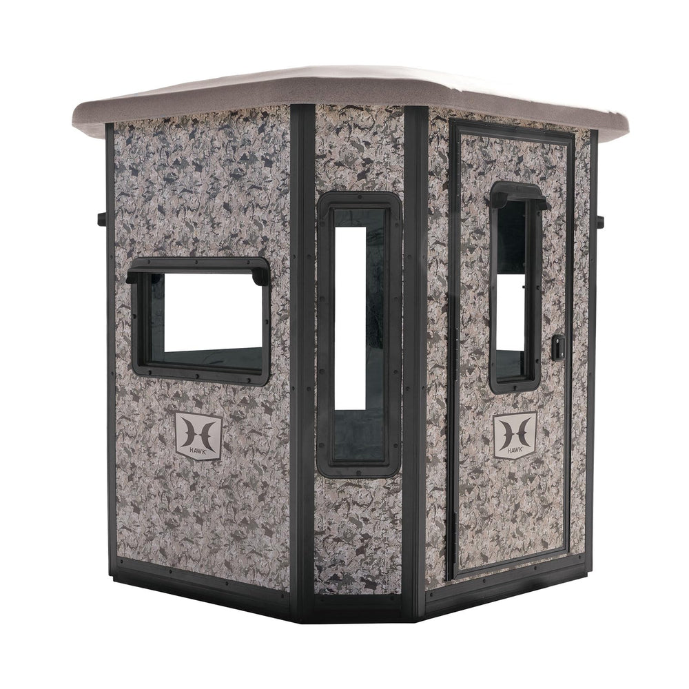 Hawk Office Box Blind exterior shows durable steel construction for lasting reliability.
