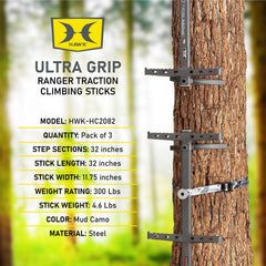 Hawk Ranger tree strap hooks enabling quick, quiet setup