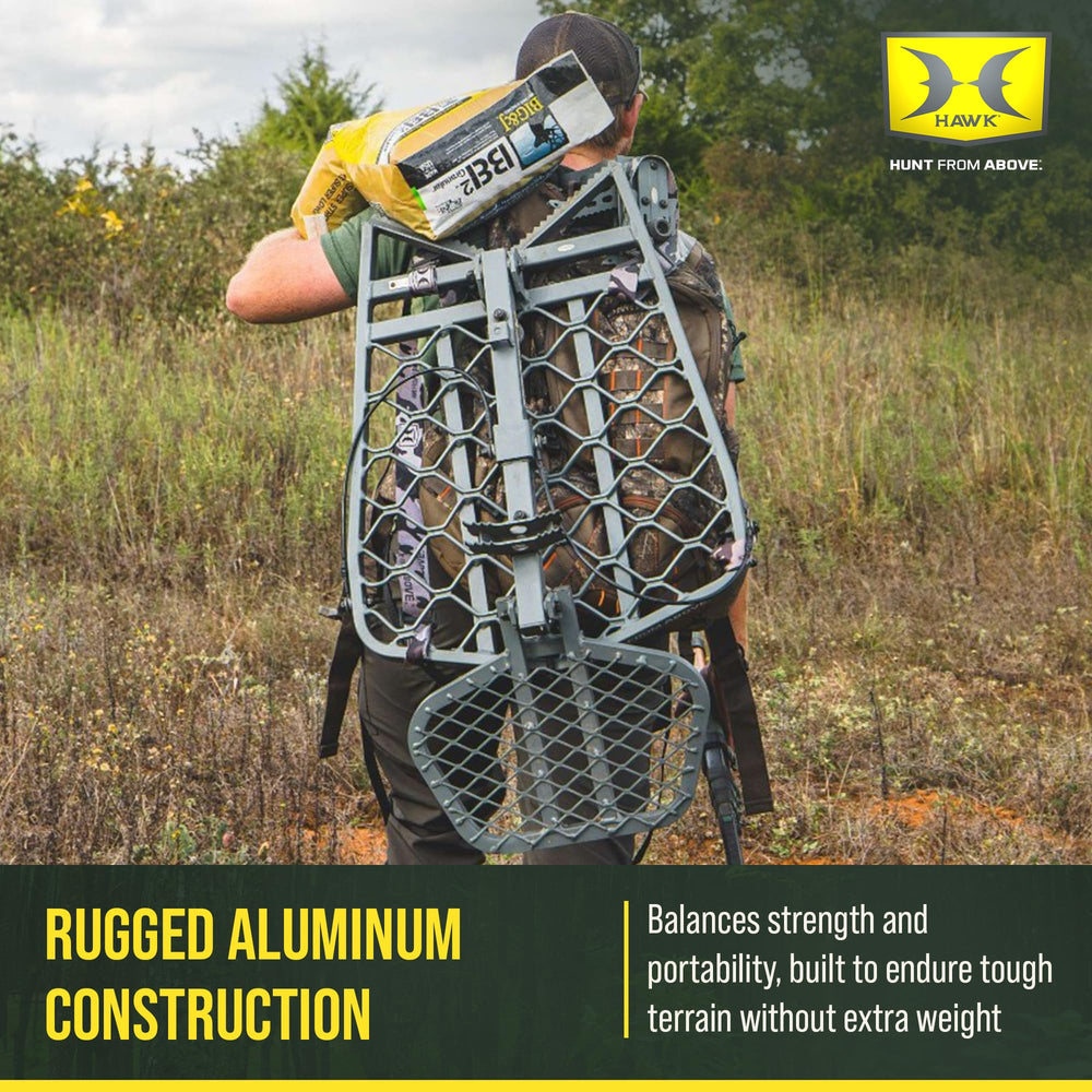 Hawk Ultra Lite Hang-On weighs just 15.43 pounds for easy portability.