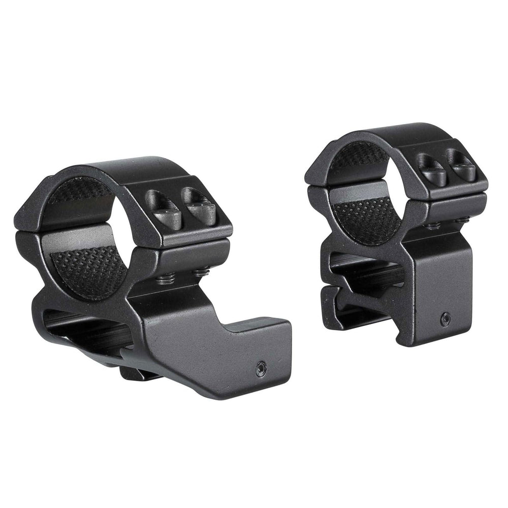 Hawke extension ring mount two-piece setup for secure 1 inch scope mounting.