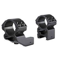Hawke extension ring mount two-piece setup for secure 1 inch scope mounting.