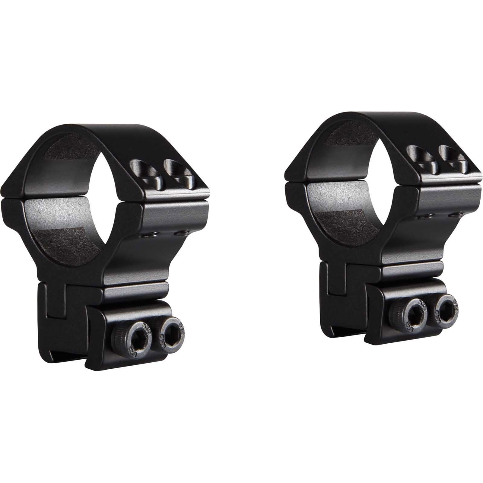 Hawke two-piece 30mm scope rings for precise alignment and secure mounting.