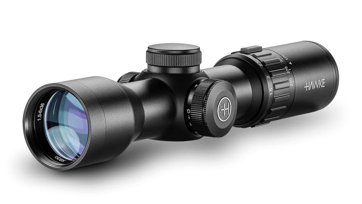 Hawke XB30 30mm mono-tube shows a rugged, waterproof, recoil-resistant build.