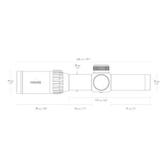 Hawke XB30 tube profile emphasizes rugged mono-tube construction for field use.
