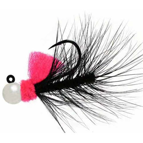Hawken Fishing Aerojig Nightmare Cerise Nightmare lure ready for nighttime casting