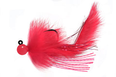 Hawken Fishing Aerojig Twitching Jig pink/shocking pink for high visibility and action