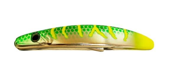 Hawken Fishing Spin Dawg 3.0 Green Machine SSD30021 front view for bright lure presentation.