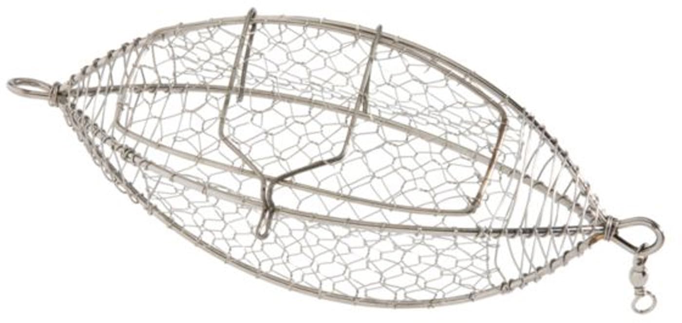 Hayabusa A-008E chum cage inline-dispenser for convenient bait access.