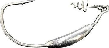Hayabusa EC952 wide-gap screw-lock hook with tapered bait keeper for easy worm setup.