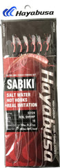 Hayabusa EX124 six-hook Sabiki rig front view ideal for quick bait presentation