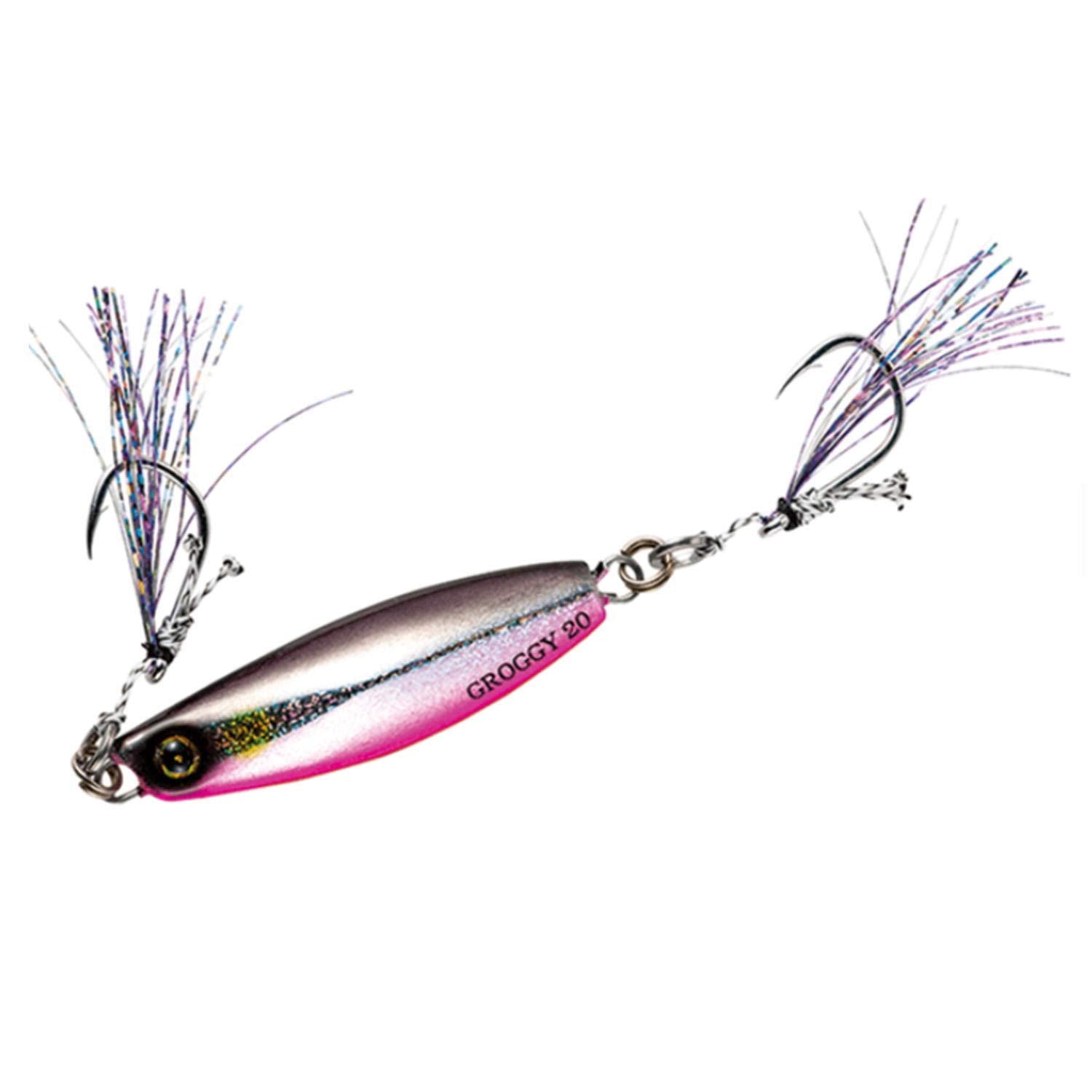 Hayabusa FS416 metal jig in Jackeye Glossy with low-speed wobble attracts bites