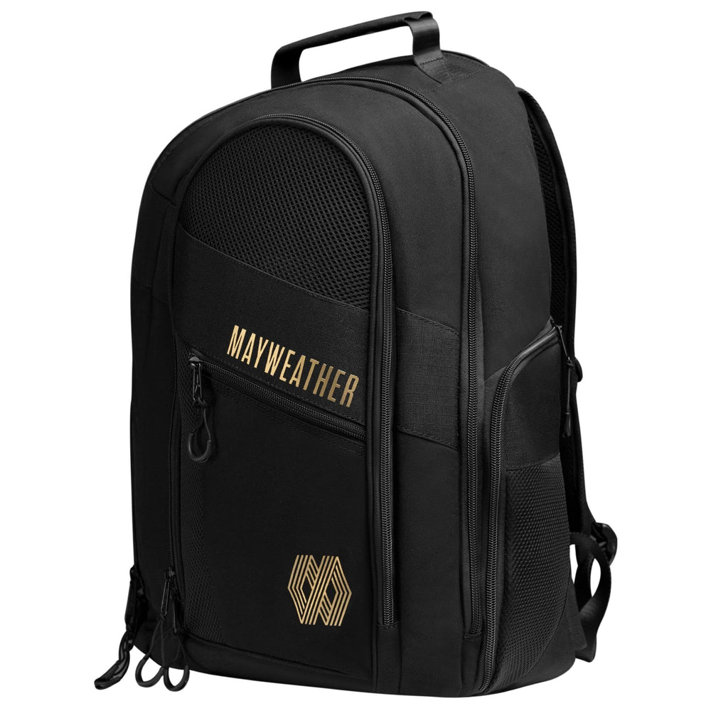 Hayabusa Mayweather Backpack ventilated glove pocket keeps gloves fresh during travel