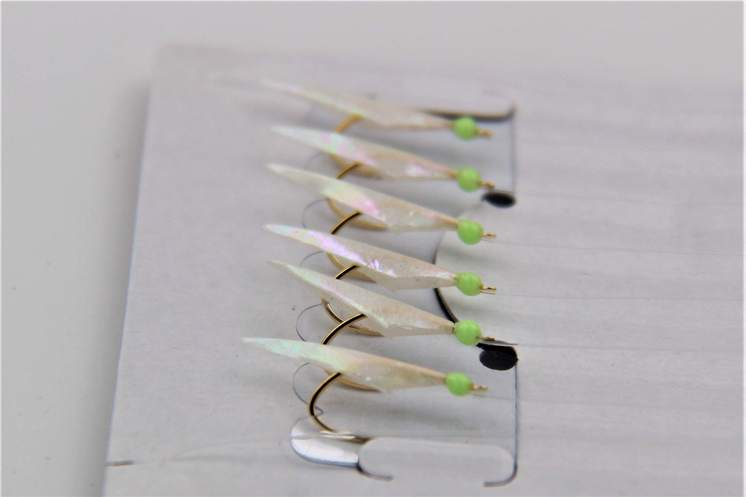 Hayabusa S-068AE-4 Hage Aurora Sabiki hooks, multiple arrangements for efficient baiting.