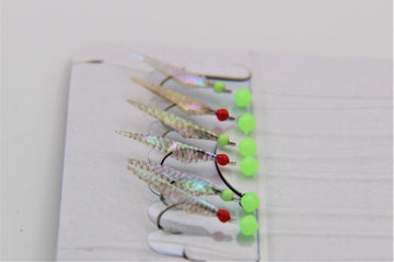 Chum cage attachment on Hayabusa Sabiki rig enhances scent dispersion.