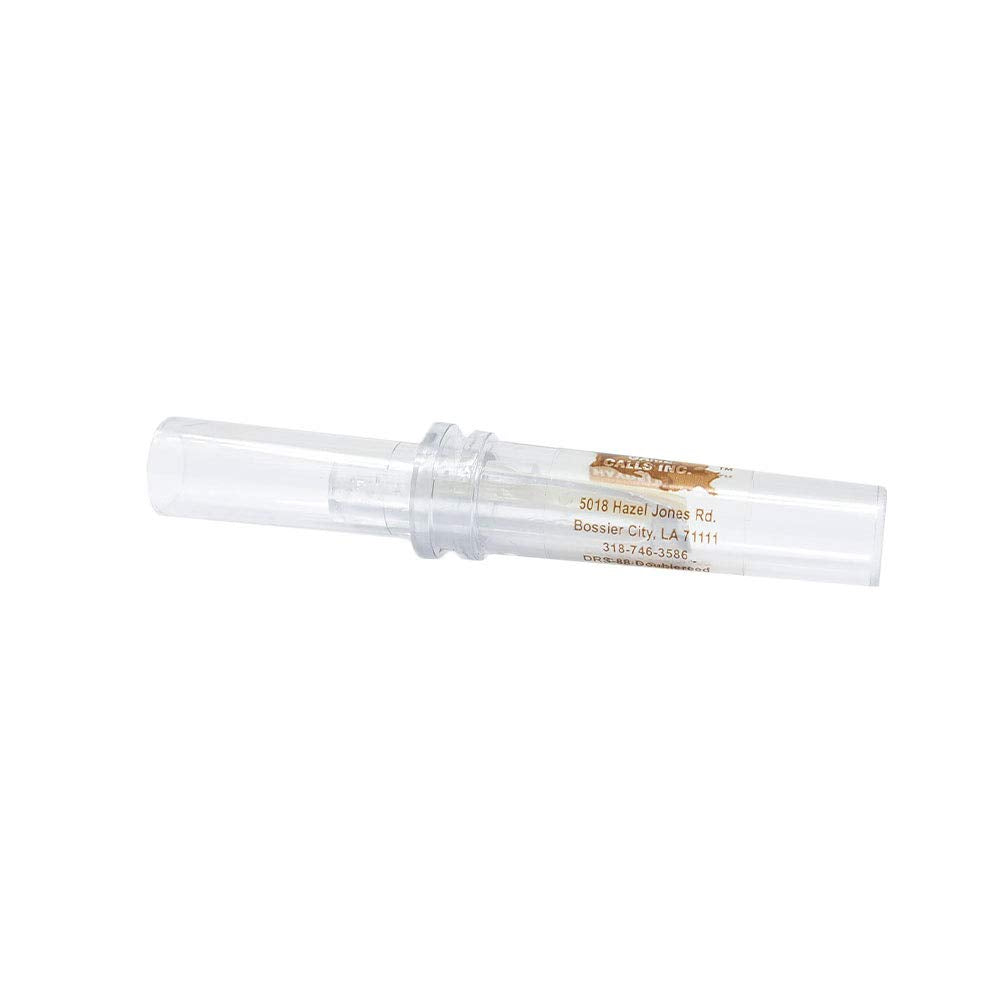 Haydel's DRS-88 duck call front view showing clear polycarbonate for finesse calling