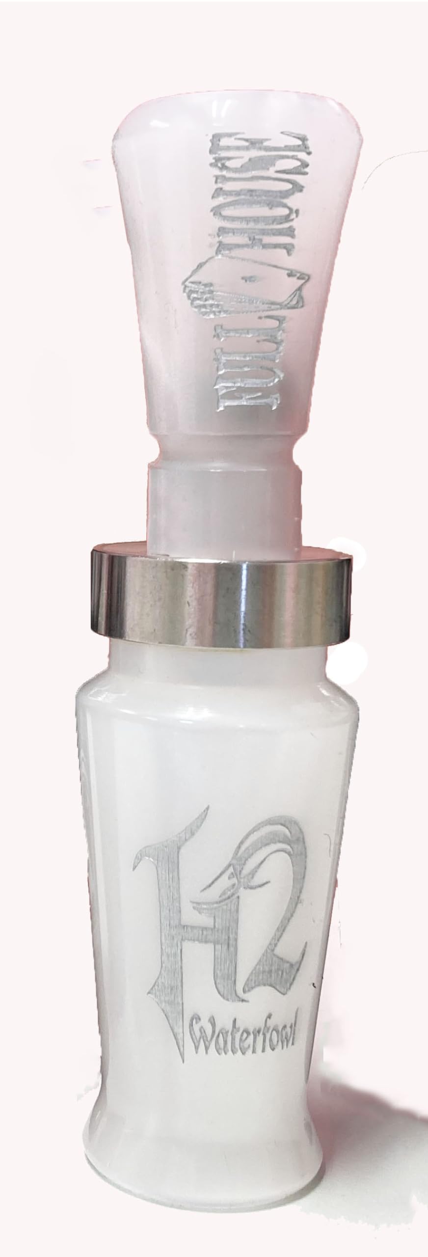 Haydel's Full House acrylic mallard call, front view, crisp field performance potential