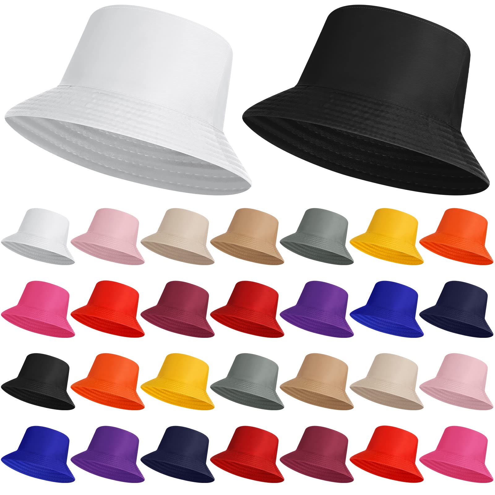 Haysandy solid bucket hat bulk pack red color