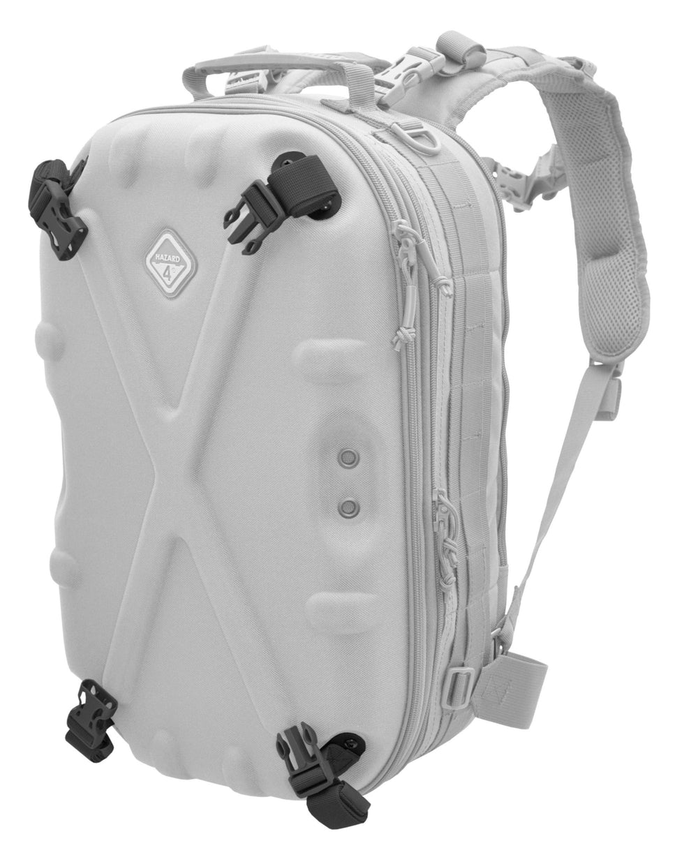 Beavertail supports beneath-helmet gear, ideal for bump-helmet storage in gray.