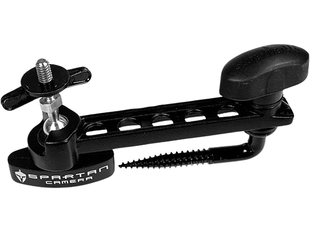 HCO Spartan camera mount Quick Aim in black enables precise downward positioning.
