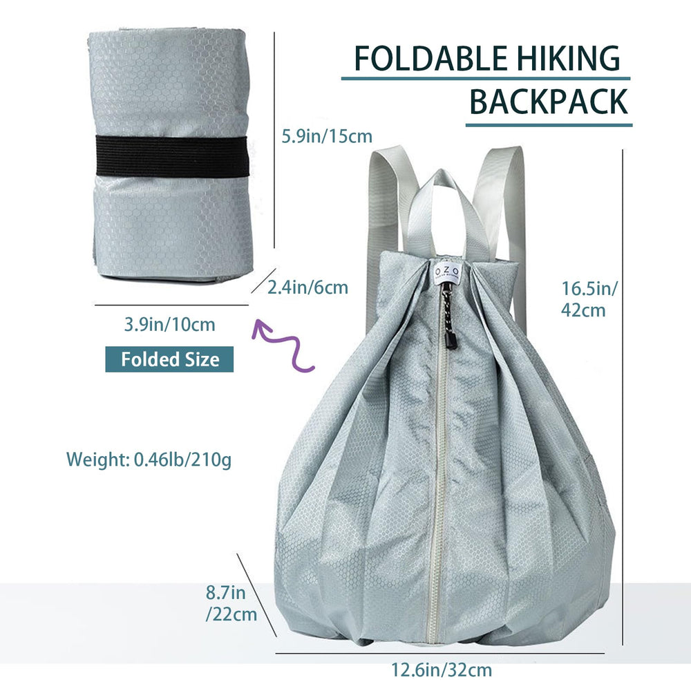 HCWENZH hiking foldable backpack navy compact and ready for daily carry.