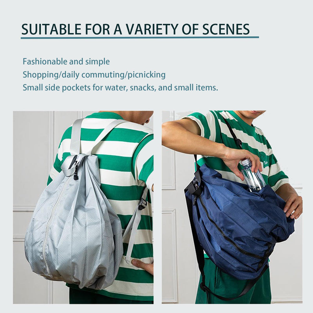 HCWENZH hiking foldable backpack navy packable for ultra-light packing.
