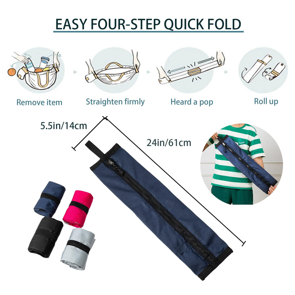 HCWENZH hiking foldable backpack navy side pockets hold water and snacks.