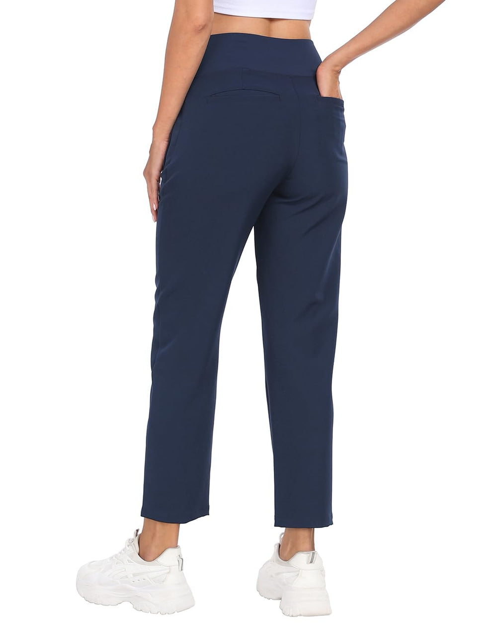HDE Women's Travel Pants versatile wear for golf or hiking in navy