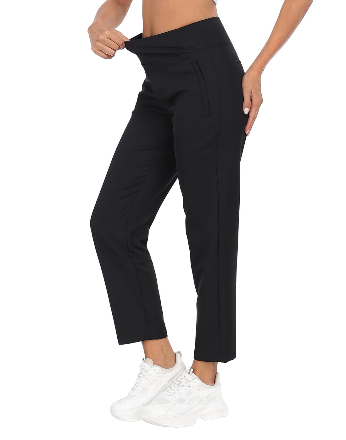 HDE women's travel pants versatile for office, commute, outdoors