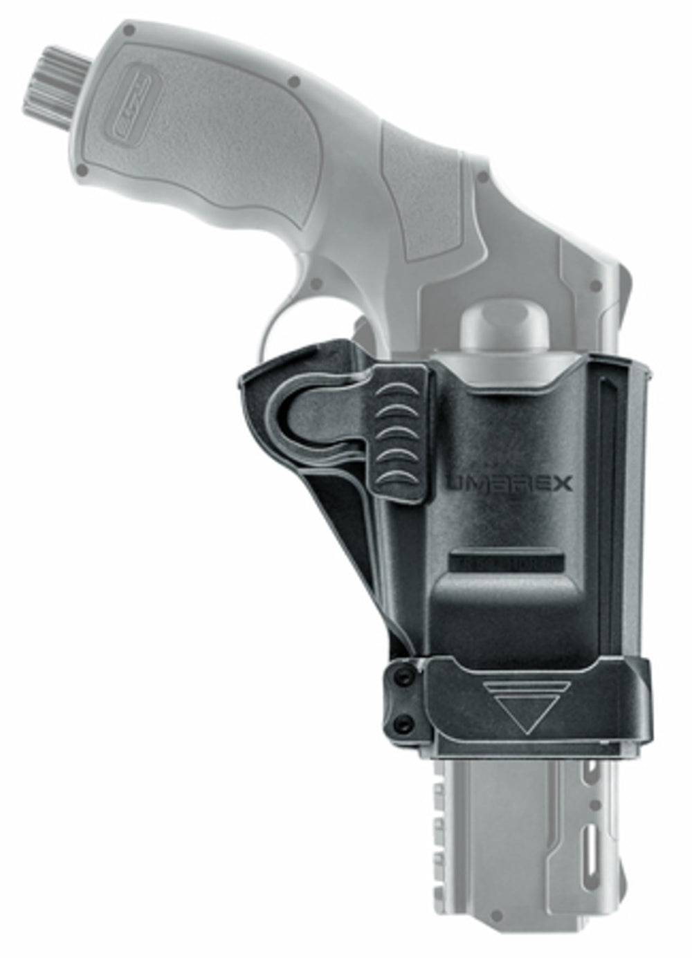 Holster designed for HDR 50 paintball marker on belt