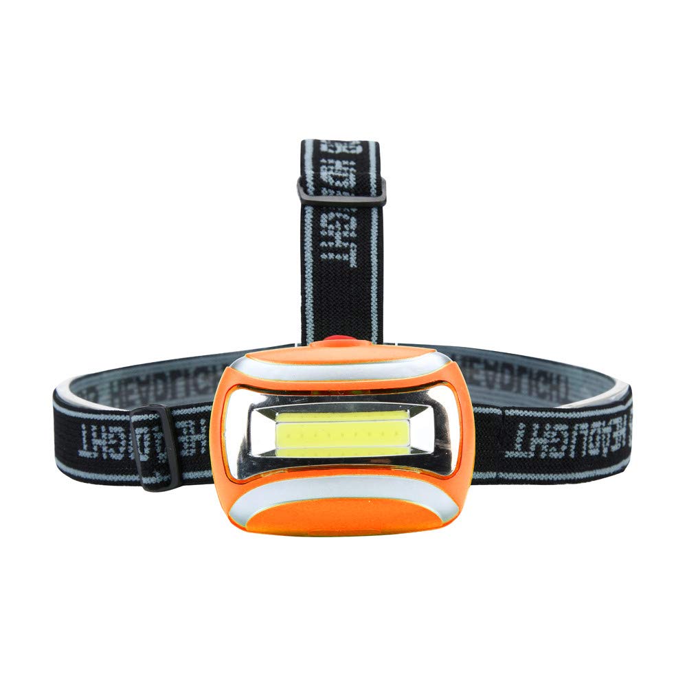 Head COB LED Light beam at 600 lumens for clear night visibility during camping.