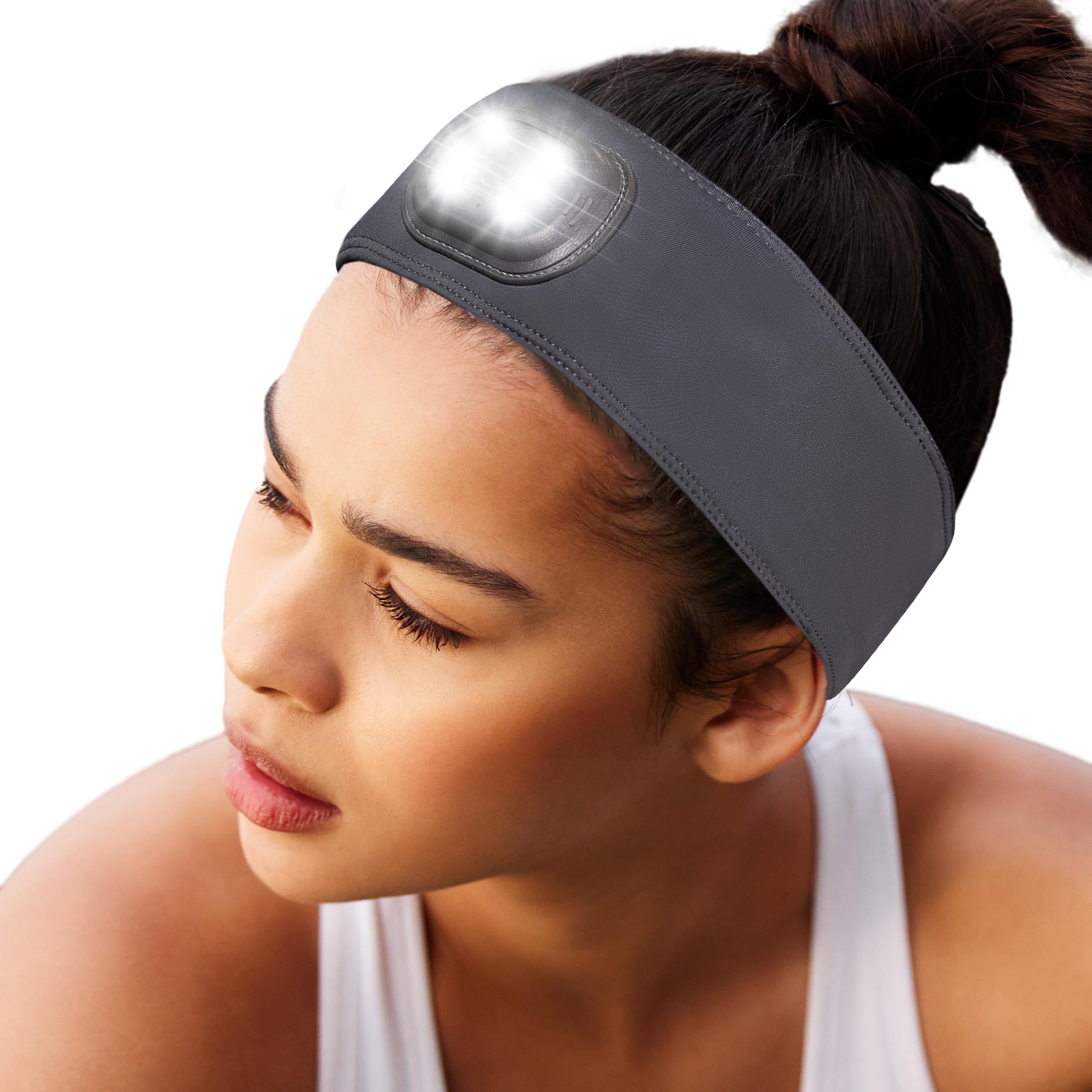 HEAD LIGHTZ adjustable headband with LED light for focused hands-free visibility.