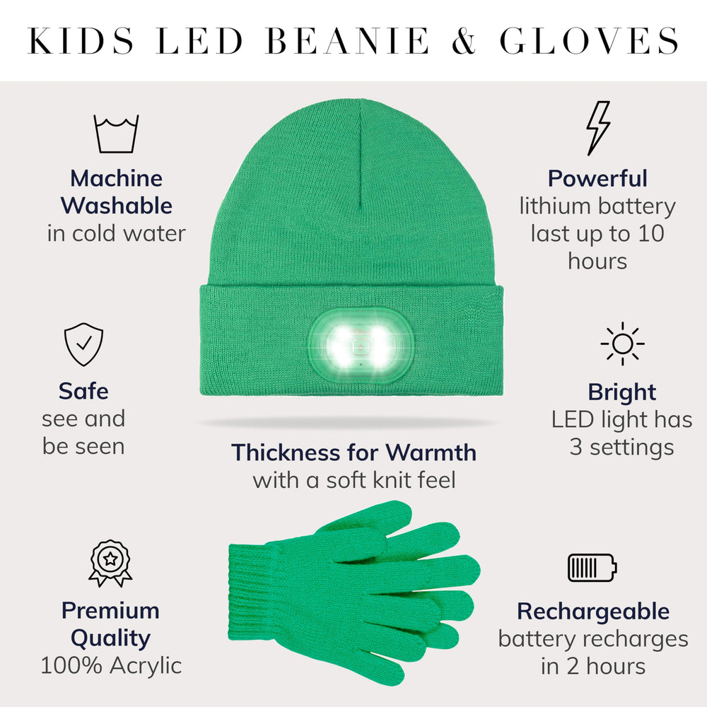 Easy-to-use controls on HEAD LIGHTZ beanie for quick brightness adjustments.