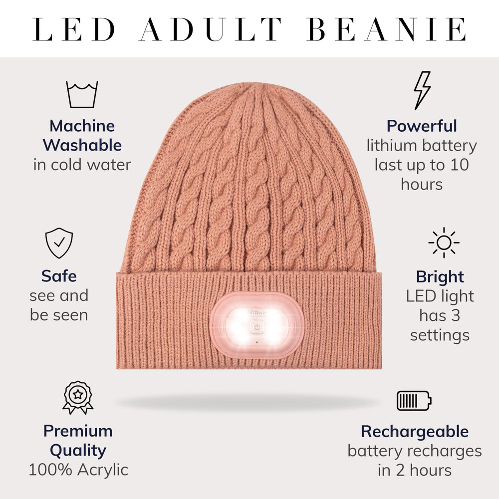 HEAD LIGHTZ machine-washable beanie for easy care