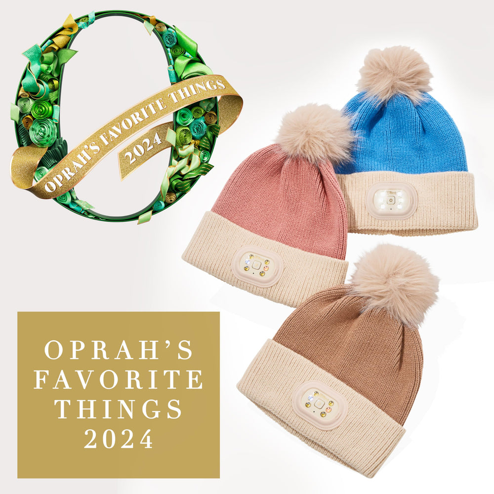 HEAD LIGHTZ Beanie with adjustable fit for most adults and older kids.