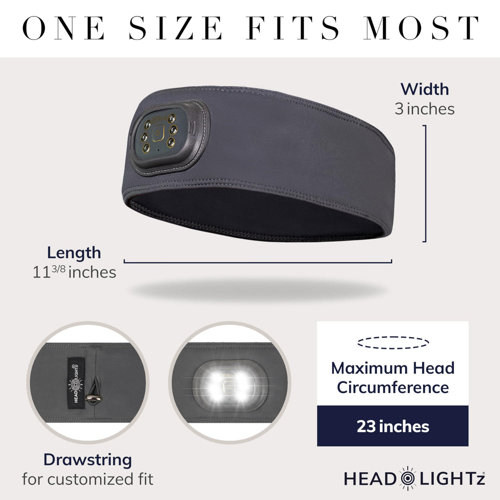 HEAD LIGHTZ rechargeable headlamp with a compact design for everyday use.