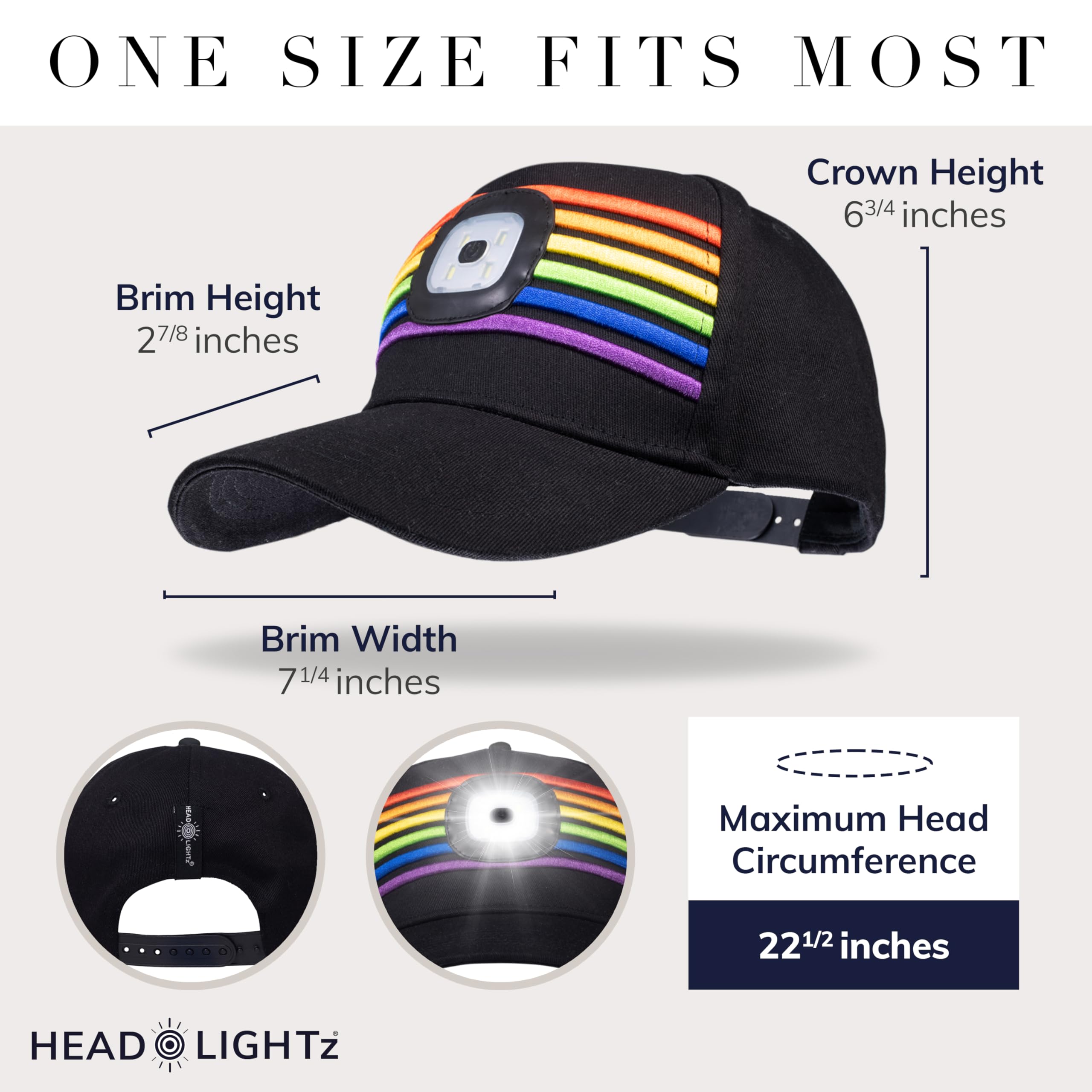 Head Lightz cap light on during dusk walks for enhanced visibility