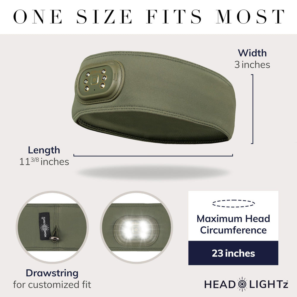 HEAD LIGHTZ removable lithium-ion battery enables lightweight, long-lasting power.