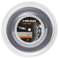 HEAD Lynx Tour Reel 660-foot grey string spool for precise control and spin.