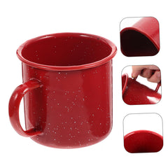Healifty enamel mug with anti-slip handle for a safer grip
