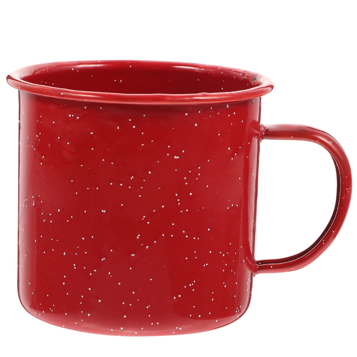 Healifty enamel coffee mug in red for daily use and outdoor adventures