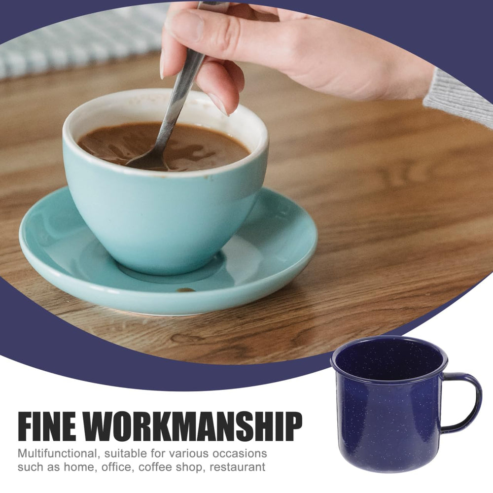 Healifty enamel mug durable enamel coating resists chipping and fading