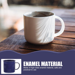 Healifty enamel mug easy-clean surface for quick cleanup after meals
