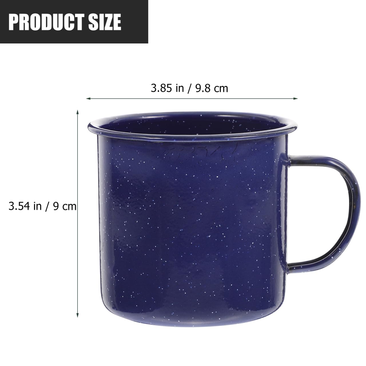 Healifty enamel mug portable packable option for picnics and adventures