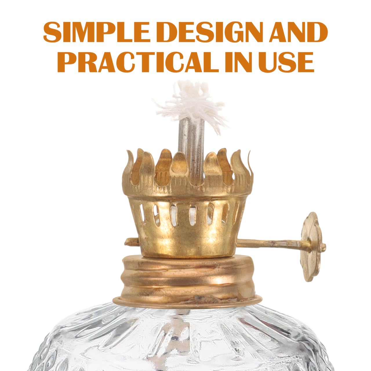 Healifty kerosene lamp burner replacement for vintage glass lanterns.