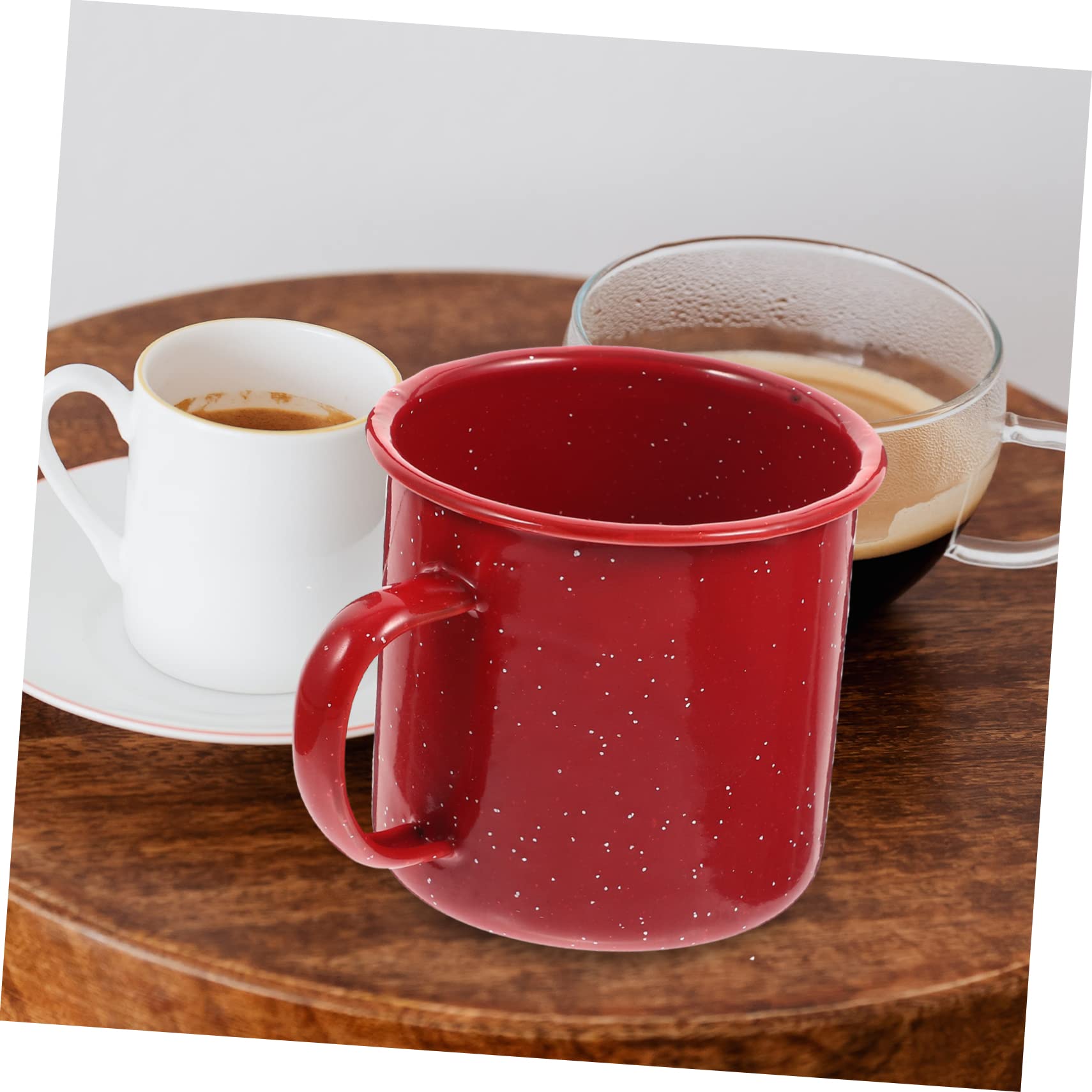 Healifty lightweight durable enamel mug for travel and camping