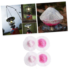 HEALLILY fabric lantern mantle provides safe, steady light on outdoor trips.