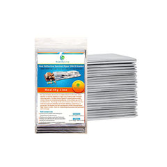 HealthyLine emergency mylar blanket folded for compact storage and quick access.
