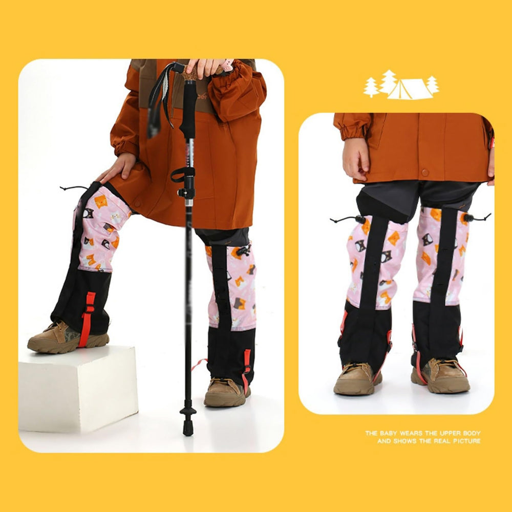 HEARSO leg gaiters blue large lightweight design ideal for hiking and climbing.