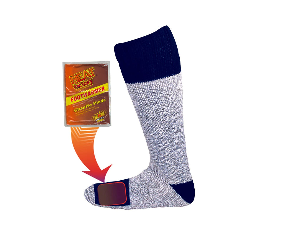 Heat Factory pocket sock with toe-warmer pocket delivers hands-free warmth for outdoor use